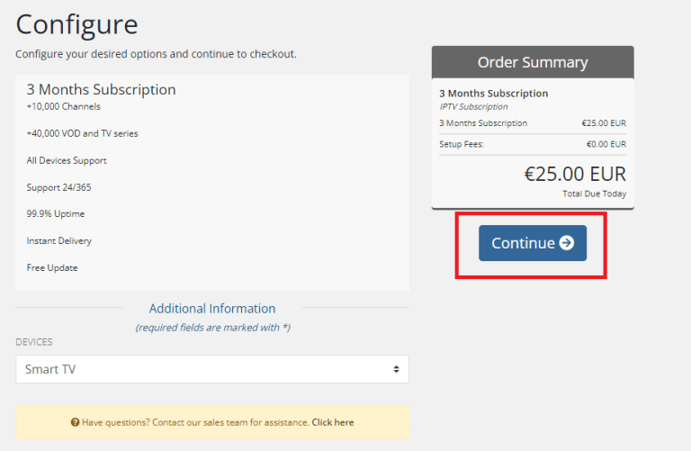 How to Sign Up Great IPTV 3 Great IPTV - Tap Continue