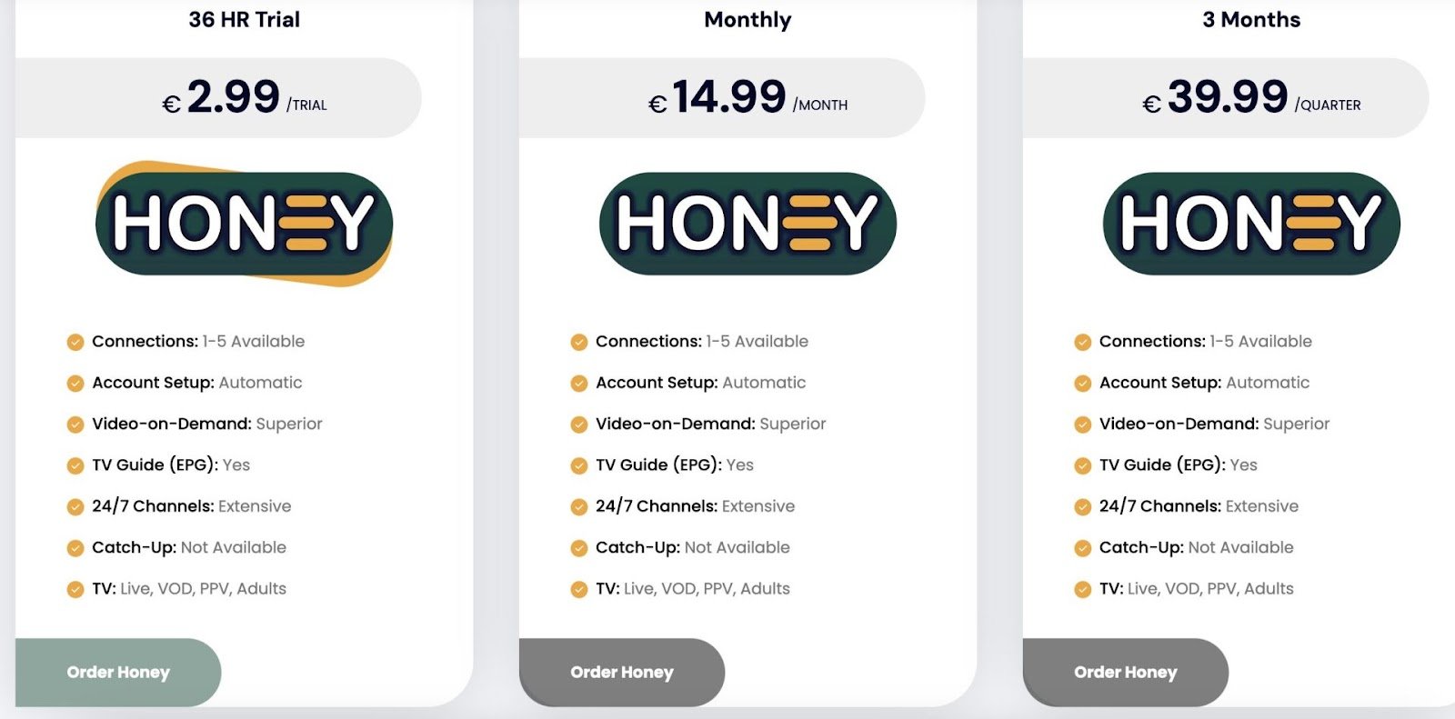 Honey Bee IPTV Review: Over 20K Channels for $15/Month 6 Pricing